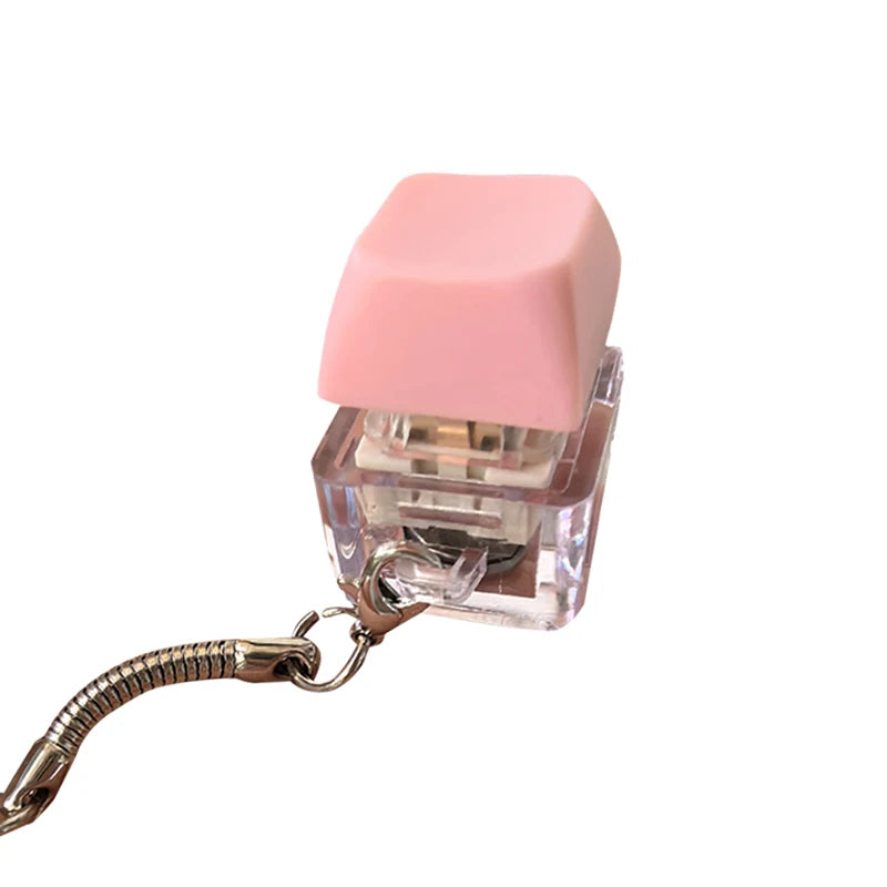 Pink key on a clear base