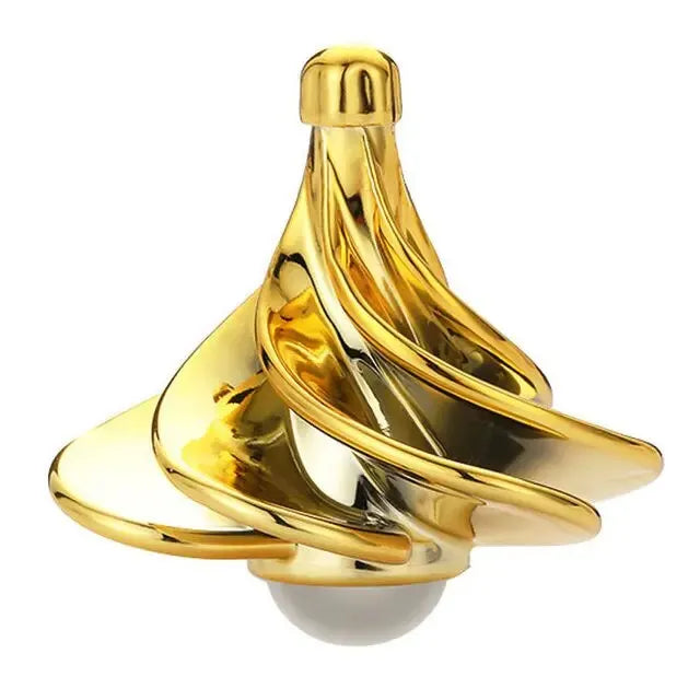 Gold spinning top
