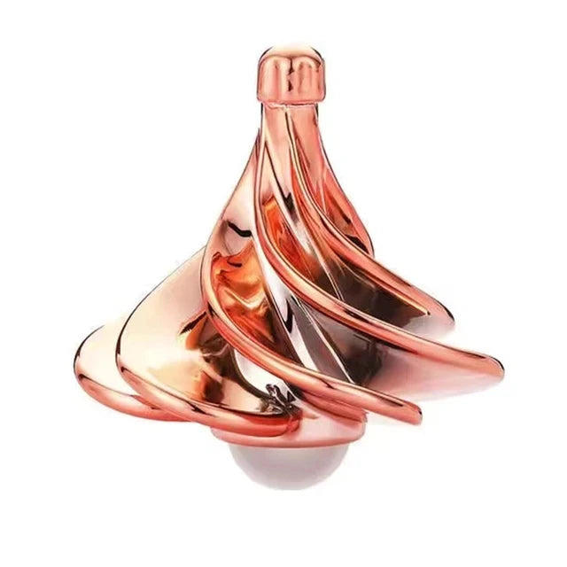 Rose gold spinning top