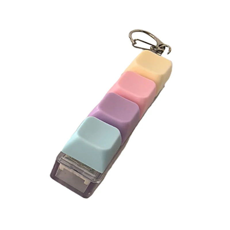 Pastel fidget keychain with a clasp